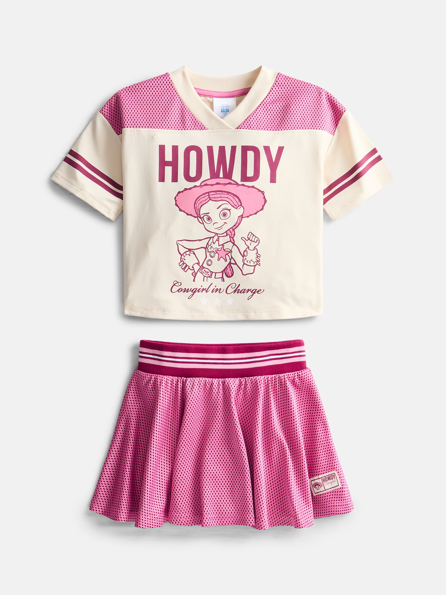 Disney Toy Story Toddler Girls Graphic Jersey and Skirt Set