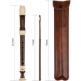 thumbnail image 3 of Recorder 8 Hole Descant Flauta Soprano Recorder Professional Treble Flute Baroque Style C Key for Kids Children With Fingering Chart Instructions, 3 of 7