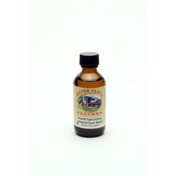 Brandy Type Extract, Natural Flavor Blend 2 fl. oz. glass bottle