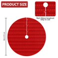 thumbnail image 2 of 36 Inch Christmas Tree Skirt – Velvet Plush Tree Mat, Soft Thickened Polyester with Red Ties, Single-Sided Printing, Available in 30in/36in/48in, Perfect for Holiday Xmas Tree Decoration, 2 of 7