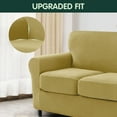 thumbnail image 2 of CHUN YI Sofa Cover with Separate Cushion Slipcover Stretch Checks (Sofa, Beige), 2 of 7