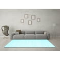 thumbnail image 3 of Ahgly Company Indoor Rectangle Solid Light Blue Modern Area Rugs, 6' x 9', 3 of 4
