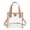 Red, variant on DIY Clear Tote Bag Kit 20x20x13cm - Adjustable Strap Handbag with Screw Assembly for Party and Travel Black