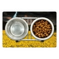 thumbnail image 1 of Nature Pet Mat for Food and Water, Thunderstorm over the Meadow Valley with Scary Dark Sky Rural Farm Scenery, Non-Slip Rubber Mat for Dogs and Cats, 18" X 12", by Ambesonne, 1 of 2