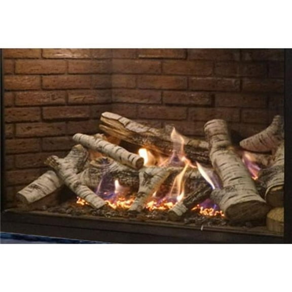 Empire LS36CBB 36 in. Birch Burncrete Log Set - 10 Piece