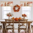 thumbnail image 5 of Valances for Windows Country Gnome Fall Maple Leaves Rod Pocket Short Curtain for bathroom living room bedroom Pastoral Pumpkin Sunflower 1 Panel 42x12in, 5 of 9