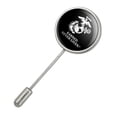 thumbnail image 2 of Marine Corps USMC Earned Never Given White Black Logo Officially Licensed Stick Pin Stickpin Hat Brooch, 2 of 6
