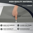 thumbnail image 3 of Flexwave Balance Pad Exercise Foam Mat – 15.5"x12.75"x2.25" Non-Slip TPE Core Stability Trainer for Yoga, Rehab & All Fitness Levels, Lightweight Multi-Use Cushion, Gray, 3 of 7