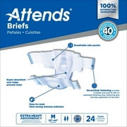 Attends DermaDry Plus Adult Brief DDP20 Medium Case of 96, White