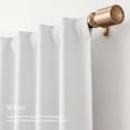 thumbnail image 3 of NICETOWN 2‑Layer 100% Blackout Curtains, White, 52" W x 84" L, 2‑Panel Set, 3 of 8