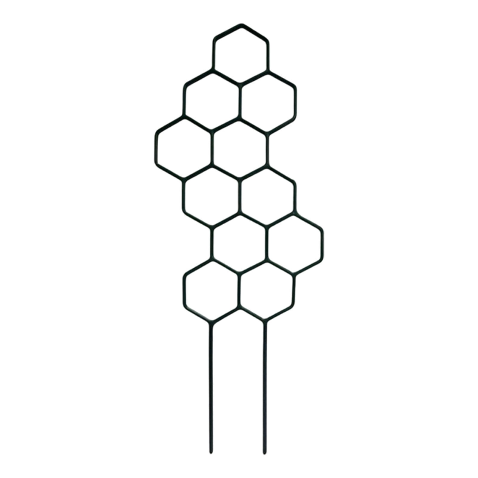 Metal Trellis for Potted Honeycomb Shaped Lattice Pothos Climber Support Stake for Vines Roses Vegetables Balcony Patio Yard