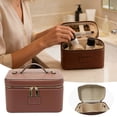 thumbnail image 1 of 1Pcs Large Imitation Make Up Organiser Beauty Makeup With Removable Divider For Culture & Travel Coffee Classic, 1 of 6