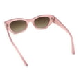 thumbnail image 7 of Womens Mod Fashion Rectangular Cat Eye Thick Temple Designer Sunglasses Pink - Brown, 7 of 7