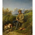 thumbnail image 3 of Hugh Newell 15x17 Black Modern Framed Museum Art Print Titled - An American Sportsman (1854), 3 of 5
