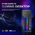 thumbnail image 2 of Gaming PC HP Desktop RGB Computer Intel Quad I5 up to 3.6GHz + GeForce GTX 1660 Ti 6G GDDR6, 16GB RAM, 128G SSD + 2TB, RGB Keyboard & Mouse, WiFi & Bluetooth, DVD, Win 10 Pro Used Grade A, 2 of 7