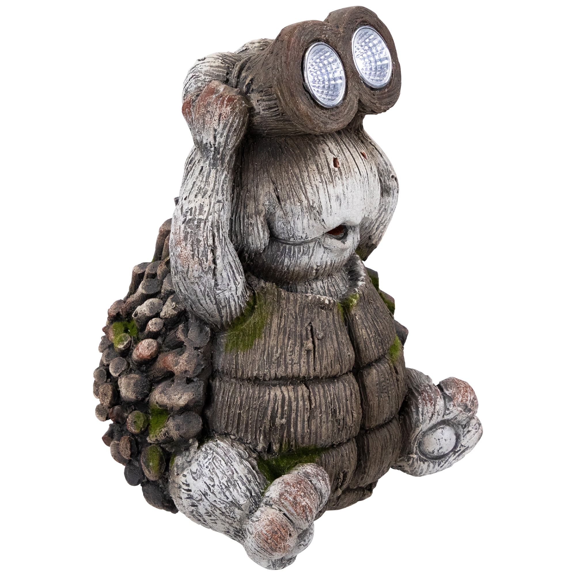 Northlight Turtle with Binoculars Outdoor Solar Lighted Garden Statue - 11.5"