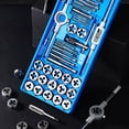 thumbnail image 3 of HLONK 40pcs Standard Bearing Steel Taps and Dies Essential Threading Tool for Cutting External Internal Threads with Complete Accessories and Storage Case, 3 of 7