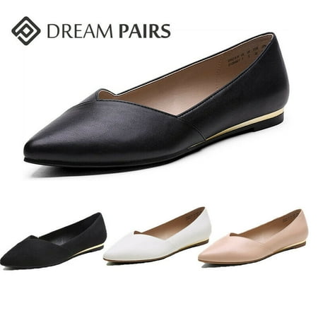 

Dream Pairs Womens Ballet Flats Wide Pointed Toe Comfort Slip On Casual Shoes