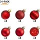 thumbnail image 4 of XmasExp Adornos de bolas de Navidad de 24 quilates, juego de adornos navideños inastillables, decoraciones para bolas de árbol de Navidad de 40 mm/1,57 pulgadas (1,57 pulgadas, rojo), 4 of 4