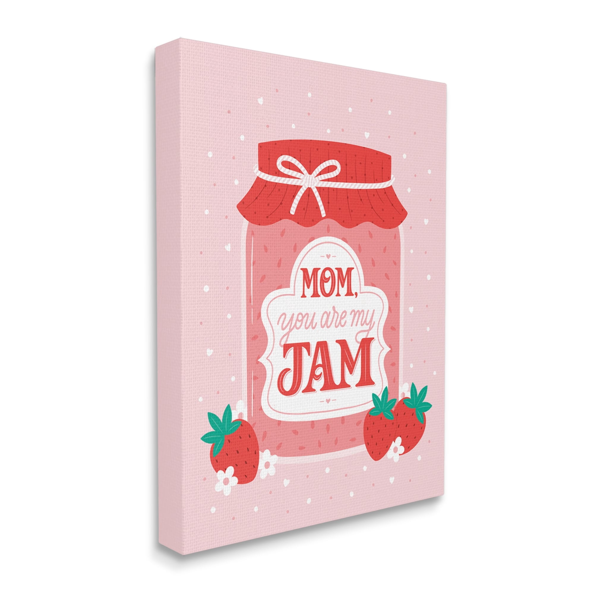 Stupell Industries Mom You Are My Jam Phrase Holiday Painting Gallery Wrapped Canvas Print Wall Art