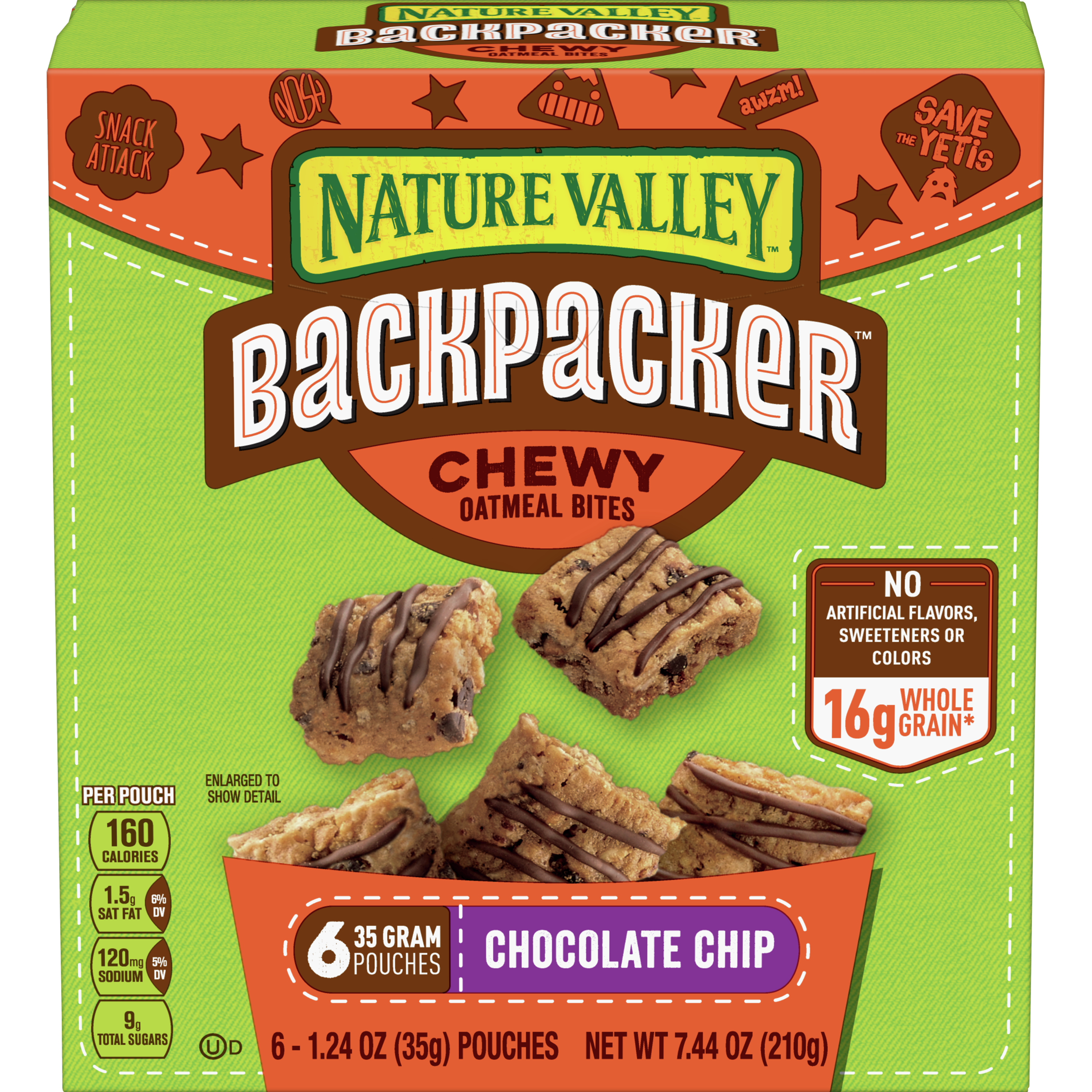 Nature Valley Backpacker Chocolate Chip Chewy Oatmeal ...