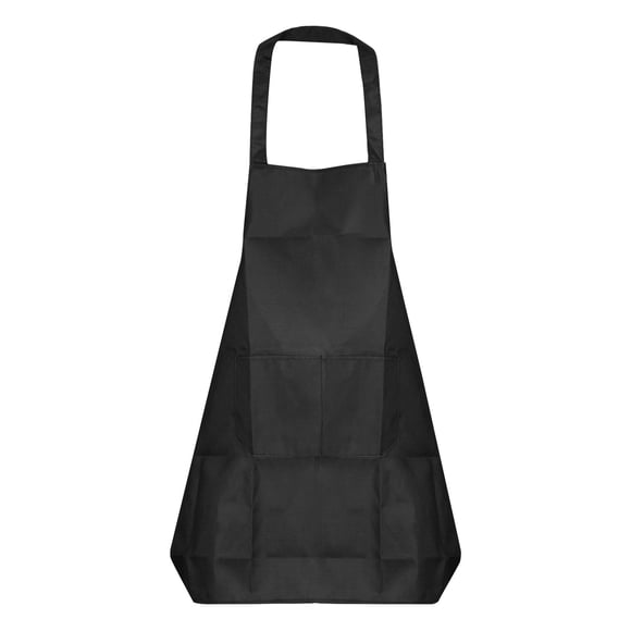 Unique Bargains Kitchen Cooking Aprons Polyester Art Aprons Pottery Apron Waterproof Artist Painting Apron Black