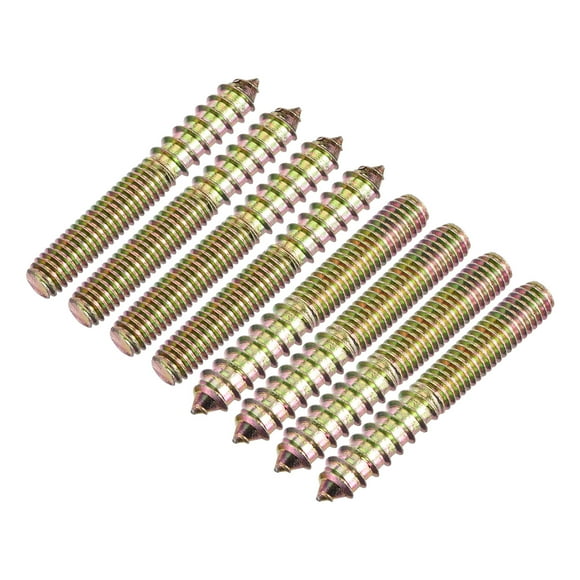 Unique Bargains 3/8-16x2-3/4' Hanger Bolts, 16 Pack Double Ended Screws Wood Dowel Screws