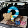 thumbnail image 2 of Garronmavis Rustic Fireplace Figure Car Trunk Mat Size 29" x 39" All Weather Auto Trunk Cargo Liner Holiday Protective Mat For Pet Owners, 2 of 7