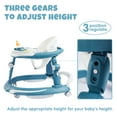 WWUIUIWW 3 in 1 Convertible Baby Walker, Adjustable Seat, Portable