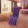 thumbnail image 1 of Comfortable Polyester Garden Recliner Cushion Thickened Mat Outdoor Indoor Rocking Chair Purple B, 1 of 7