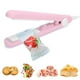 thumbnail image 4 of Clip de sellado térmico para bolsas de alimentos, Mini clip de sellado portátil a presión manual, Sellador de bolsas de empaque de bocadillos, Plancha de pelo, Sellado térmico eléctrico(#pink) Ecomeon no, 4 of 6