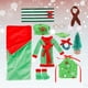 thumbnail image 1 of Juguetes de piscina, juguetes para bebés, juguetes para niños pequeños, set de Navidad para muñecas, árbol de Navidad, corona, saco de dormir, pijama, bufanda, ropa de muñeca, accesorios para muñecas., 1 of 6