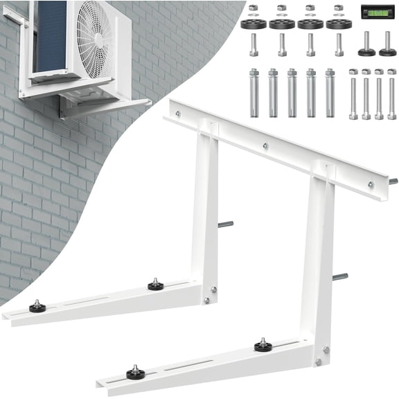 Wall Mounting Bracket for Outdoor Condenser 9000-36000BTU Universal Mini Split Heat Pump Systems Support Brackets Support up to 440 lbs