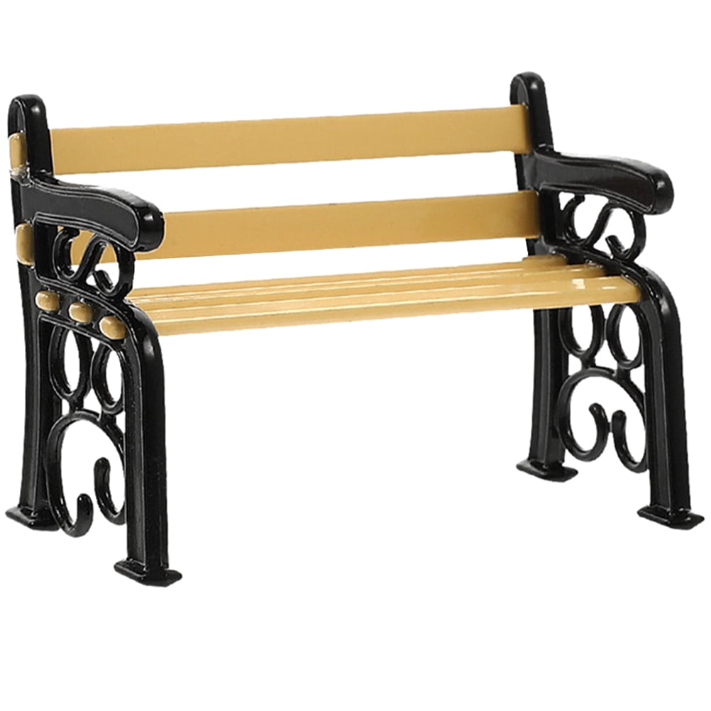 Mini Banc En Bois Vintage – Modèle De Parc Miniature Pour Déco, Maison De Poupée Ou Photo