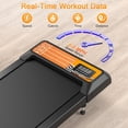 thumbnail image 4 of Hind 2.5HP Treadmills, Compact Under Desk Walking Treadmill Pad with Handle Bar Removable, 0%-8% Incline, Remote Control and LED Display, Orange, 4 of 8