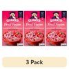 (3 pack) Quaker Instant Oatmeal, Fruit Fusion Raspberry Strawberry, 8.4 oz, 6 Packets