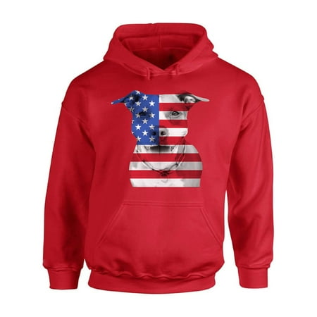 Awkward Styles Unisex USA Flag Pitbull Graphic Hoodie Tops American Flag Pitbull Patriotic 4th of