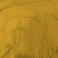thumbnail image 4 of DNG Creations 1 Piece Ruffle Ribbon Design Comforter ( Oversized Queen Size ) Ultra Soft All-Season 550 GSM 800 Threads Count,100% Egyptian Cotton - Solid Gold Colour, 4 of 5