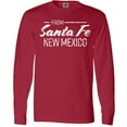 thumbnail image 3 of Inktastic From Santa Fe New Mexico in White Distressed Text Long Sleeve T-Shirt, 3 of 5