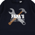 thumbnail image 3 of Inktastic Papa Little Helper Baby Sweatshirt, 3 of 4