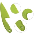 thumbnail image 4 of NOGIS 3Pcs Plastic Kitchen Knife Set, Nylon Kitchen Knives for Kids, Safe Colorful Plastic Cooking Knives for Baking, Fruit, Bread, Cake, Lettuce Knife, 4 of 7