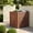 Lattice - Brown, variant on 3-Panel Solid Wood Privacy Fence Screen, 32"W x 38"H Outdoor Partition with Ventilated Slats, Multi-Shape Arrangement for Air Conditioner, Trash Can & Garden