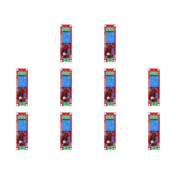 NE555 Módulo Interruptor Relé Temporizador Retardo 0 10S Componentes Electrónicos (12V)