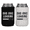 Black and White, variant on Can Cooler, Dad Joke Loading Funny Design, Father's Day Daddy's Drink Coolie Gift, Beer Hugger for Papa, Black