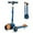 Blue, variant on Costway Folding Adjustable Kids Toy Scooter W/LED Flashing Wheels Horn 4 Emoji Covers Blue