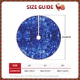 thumbnail image 4 of Bingfone Christmas Tree Skirt Mat Christmas Decoration Interior 36"-Blurred Star Snow Christmas, 4 of 8
