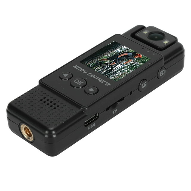 Pequeña Cámara Portátil, Videocámara De Bolsillo 1080P HD ABS Recargable Para La Aplicación De La Ley