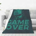 thumbnail image 3 of Shooter Game over Throw Blanket, Fluffy Soft Cozy Blanket Flannel Plush Microfiber Couch Throw, 50"x40", 3 of 8