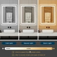 thumbnail image 3 of Danrelax 40 x 32 inch Led  Bathroom Mirror with 3 Colors Light Homes, 3 of 8