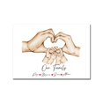 thumbnail image 1 of Póster personalizado de gestos de corazón de pareja, pintura en lienzo conmemorativa para niños de la familia, impresión artística, imagen de pared nórdica, decoración de sala de estar, 3-6, 1 of 4